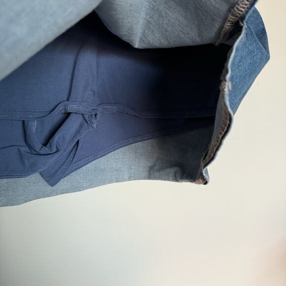 American Eagle Womens Denim Mini Skort 16 Curvy Next Level High Rise Western Y2K - Picture 4 of 9